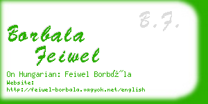 borbala feiwel business card